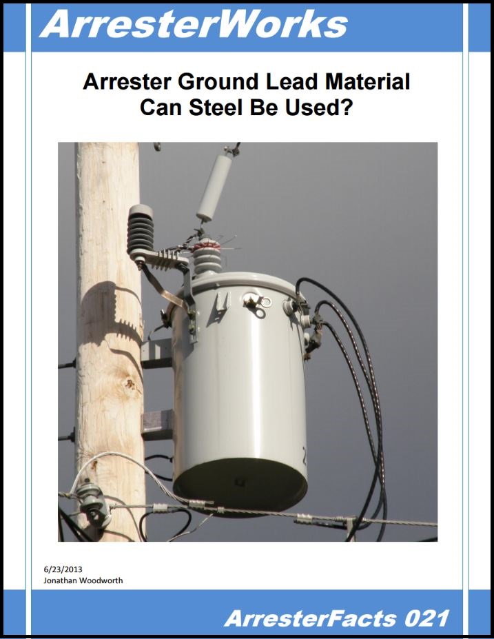 Arrester Ground Lead Material