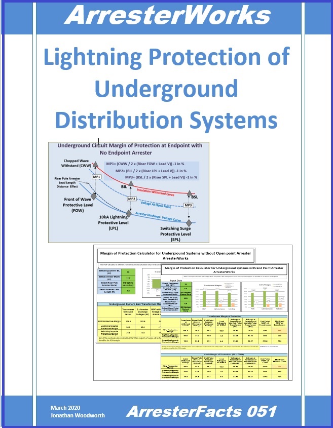 Lightning protection of underground distribution systems